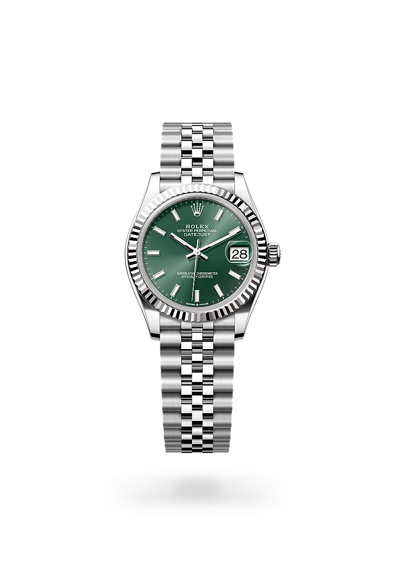 Rolex Datejust in White Rolesor - combination of Oystersteel and white gold, M278274-0018 - Jewelers Trade Shop
